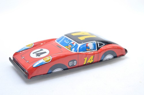 Tin plate racing car - plate, gt