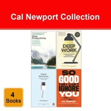 Cal Newport Collection 4 Books Slow Productivity, Deep Work, Digital Minimalism