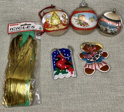 Vtg lot christmas ornaments - vtg,