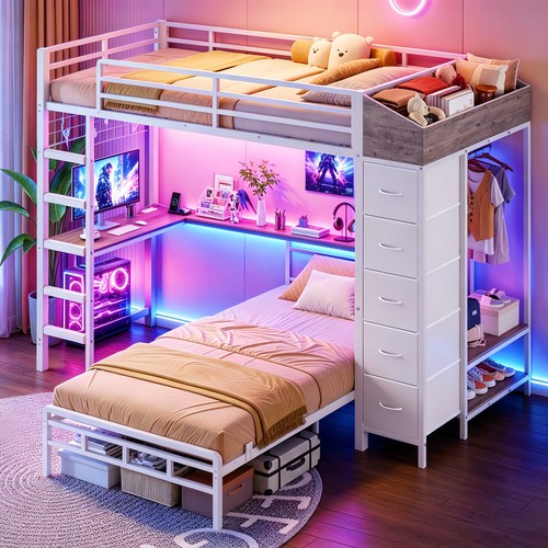 Bunk bed twin - bunk, with