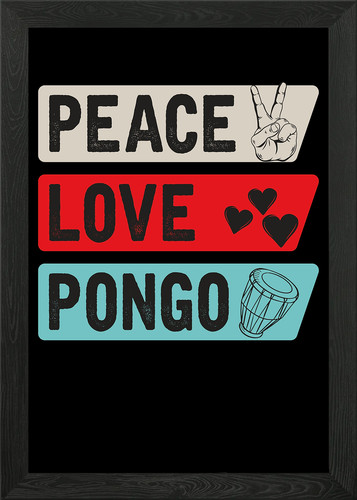 Peace love pongo - peace,