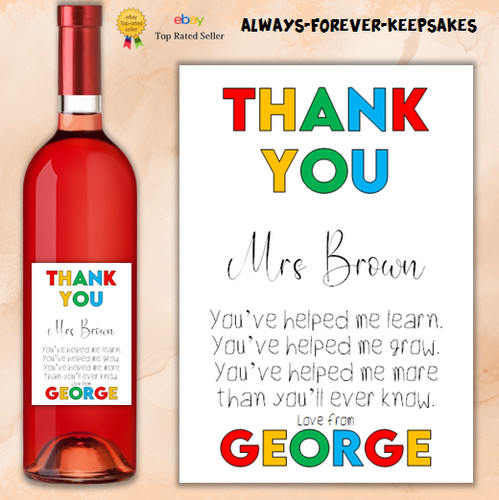 Personalised thank you - thank,