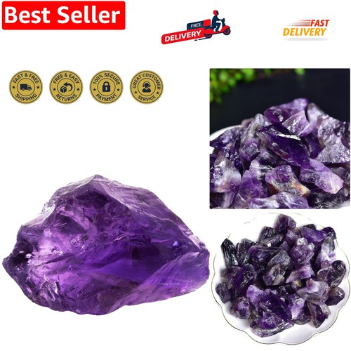 Deep amethyst raw crystal - amethyst,