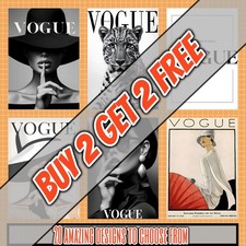 Vogue Magazine Fashion Posters/Prints Gifts Wall Art Home Decor