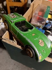 Toy Car Triang Tri-ang Tri Ang Green Racing Car Incomplete Metal Vintage 
