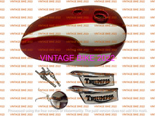 TRIUMPH T140 CHERRY & CREAM