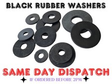 Black Rubber Washers Penny