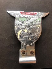 Vintage brooklands 130mph car badge, c1950/60’s