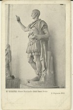 NAPLES - NATIONAL MUSEUM JULIUS CAESAR VINTAGE POSTCARD