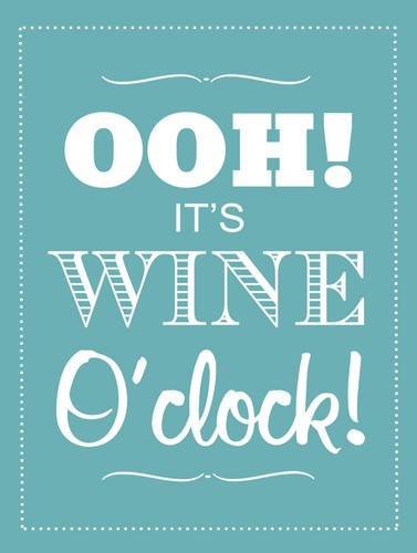 Ooh wine clock retro - it's,