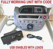 HONDA JAZZ MK3 STEREO RADIO WMA MP3 CD PLAYER AUX IN WITH CODE USB ENABLED