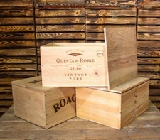 Wooden Wine Box Crate WITH LID