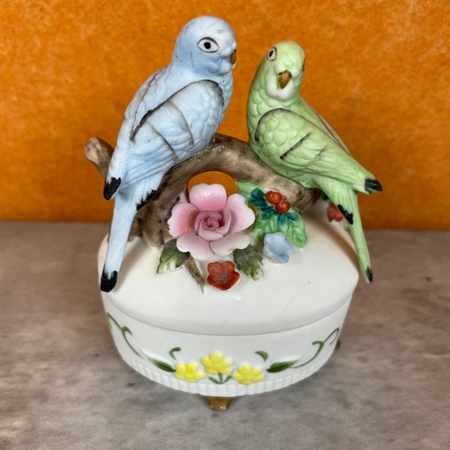 Vintage porcelain budgie - vintage,