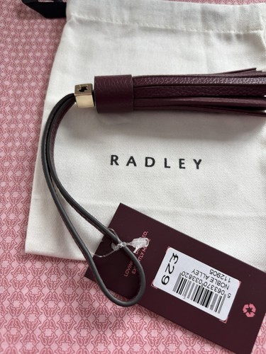 Radley bag charm - bag, burgundy