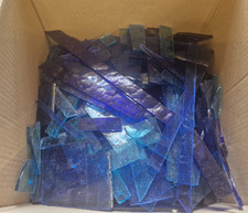 Stained Glass Off Cuts - 1kg - Antique Cathedral - Mosaic or Copper Foil Work