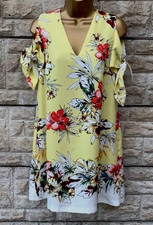 Ladies Zara Yellow Floral Cold