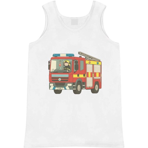 Cute fire engine adult vest - fire,