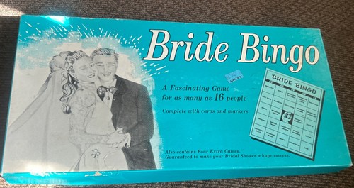Bride bingo vintage - vintage, blue
