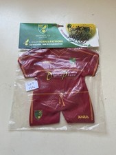 Norwich Official Merchandise - Mini Football Kit Car Hanger 2002 Signed Sealed