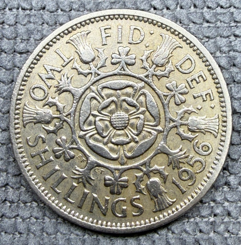 1956 two shillings florin - -,