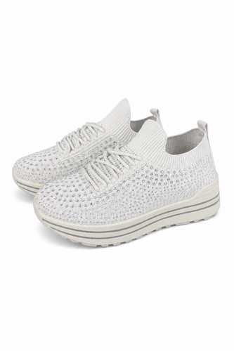 Women stretch knit lace - stretch,