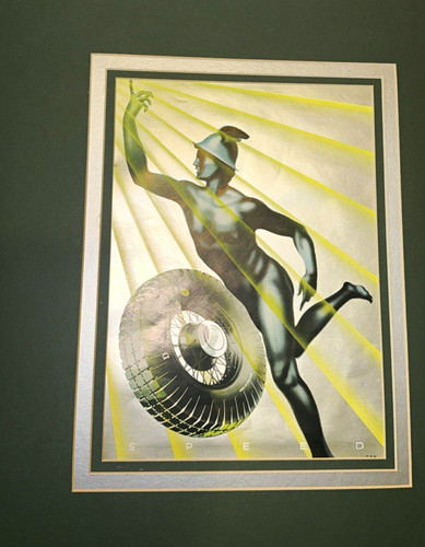 Speed art deco advertising - art,