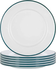 Enamel Dinner Plates - 25.5Cm