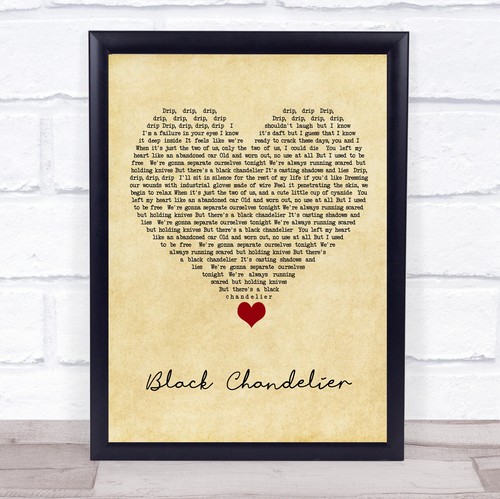 Black chandelier vintage heart - chandelier,