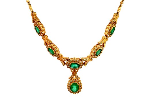 Effy oval emerald diamond drop - oval,