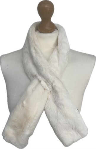 Faux fur scarf small - faux,