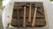 Lot of 5 blacksmiths cross pein hammers, forge anvil use etc
