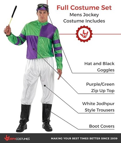 Mens green purple jockey - purple,