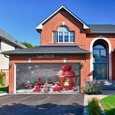 Christmas Garage Door Banner Decoration, Christmas Large Garage Cover Decorate!
