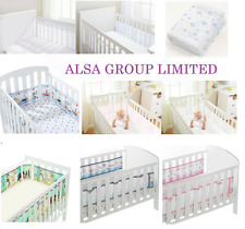 Breathable Baby Airflow Mesh Liner  For FOUR (4) SIDED COT / COTBED