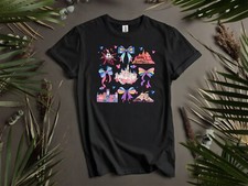 Coquette Bows Watercolor Disneyland 70th Hoodie Tshirt Men Women Unisex AD205