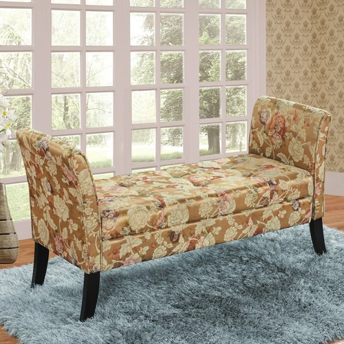 Anastasia gold floral jacquard - gold,
