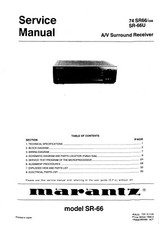 Service manual for Marantz