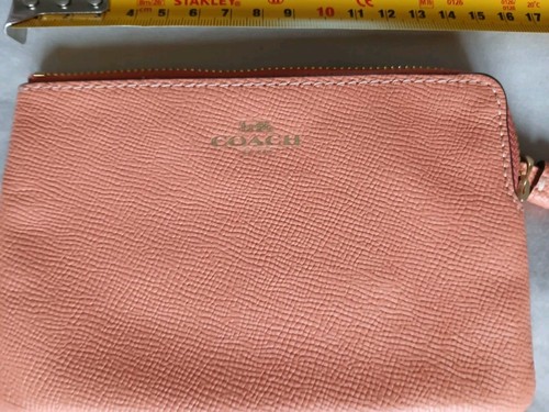 Coach leather wristlet purse - leather,