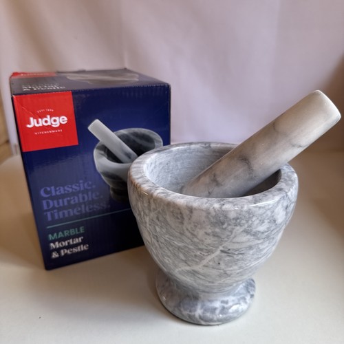 Pestle mortar set marble - &,