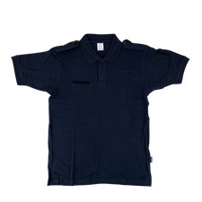 British MoD Shirt Polo Style Navy Black Home Office Cotton Surplus Large NEW