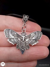 Death Moth Antique Pendant