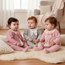 Baby Girl Knitted Set Outfit