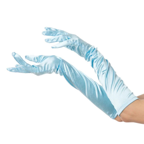 Ladies baby blue long soft - blue,