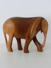 Vintage hand carved teak - hand-carved, wood
