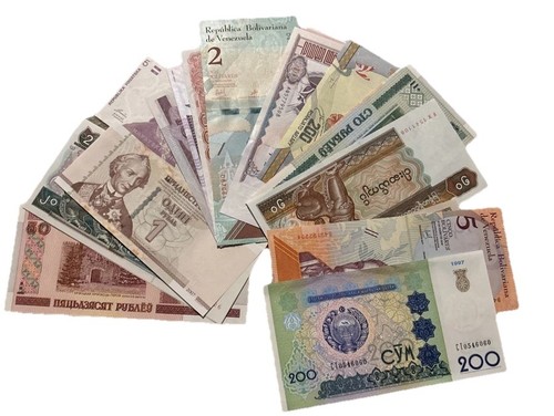 Job lot 25 banknotes - (new),