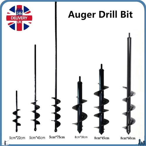 Auger spiral drill bit - spiral, fence