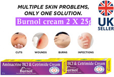 2 X 25g New Burnol Antiseptic Minor burns, cuts, and wounds Cream UK
