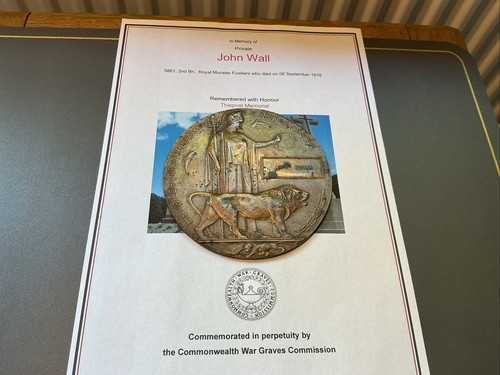 Ww1 memorial plaque john - memorial,