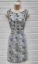 TEA,DAY DRESS,BLUE FLORAL,60'S,70'S,80S,VINTAGE LOOK,DOROTHY PERKINS,SIZE 12