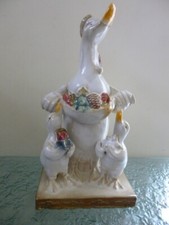 Ceramic Seasonal Goose with 2